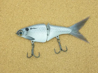 biggs glide bait matte silver color swimbait